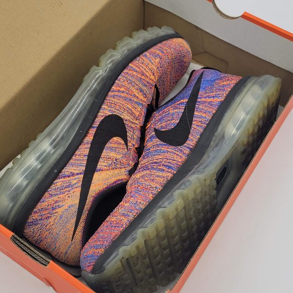 NIKE FLYKNIT MAX (AIR MAX). SIZE 11.5. WORN, BUT WITH ORIGINAL BOX. - Picture 4 of 14